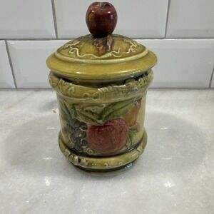 Vtg 1950s Lefton Sugar Bowl Apple & Pear‎ Design